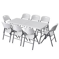 Mesa Plegable de Plástico de Diseño Moderno y Contemporáneo Wayon, Mesa de Banquete para Picnic al Aire Libre para Venta al por Mayor