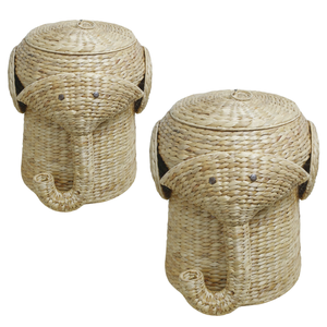 Hot Product Handcrafted Elephant Basket Multi Use Organizer for Bread Proofing Toys Clothes and Food <b>Containers</b> - Product Image 1