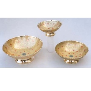 Tazón para Servir Ensaladas con Diseño Decorativo Grabado a Mano, para el Hogar, Hoteles y Restaurantes, con Motivos de Dátiles y Chocolate - Product Image 6