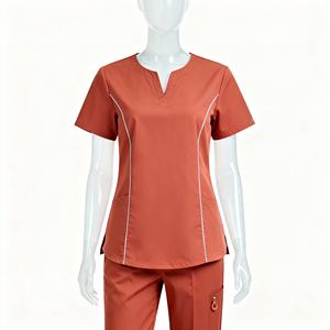 Tenues de gommage d'été à manches courtes Tenue d'allaitement confortable Ensemble d'uniformes de gommage d'infirmière pratiques et élégants Uniformes de gommage d'infirmière Medicos - Product Image 6