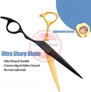 กรรไกรตัดผมใบมีดสแตนเลสแบบปรับแต่งได้ - Product Image 5