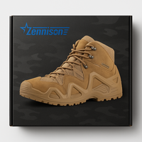 Bottes de randonnée tactiques en cuir de vache respirant pour l'extérieur avec un design durable et un soutien confortable