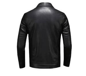 Chaqueta de Cuero Vacuno Vintage de Alta Calidad para Hombre, Cuello Alto, para Invierno, Oferta 2026 - Product Image 2