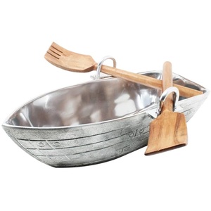 Cuenco de madera de Acacia hecho a mano de alta calidad Forma de barco de mezcla de frutas única Mejor precio Diseño personalizado - Product Image 5