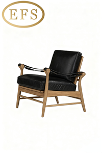 Fauteuil pivotant Chesterfield en cuir de baril - Cuir véritable de luxe, design vintage pour chambre à coucher, appartement, extérieur, hôtel - Product Image 2