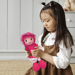 Poupée en peluche super douce de 25 cm, jouet en tissu à câliner pour filles, fonction anti-stress, idéal pour les anniversaires - Emballage en boîte - Product Image 4