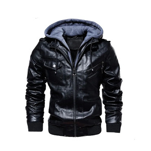 Chaqueta impermeable a prueba de viento de cuero genuino Premium para hombre al mejor precio Teñido liso para invierno en todos los tamaños Venta en línea disponible - Product Image 1