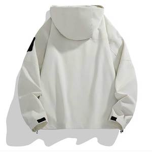 Men's Lightweight <b>Waterproof</b> Windbreaker <b>Jacket</b> with Hood Breathable for <b>Winter</b> Outdoor Activities and Casual Wear - Product Image 2