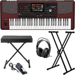 Paquete de Teclado Arreglista Profesional PA1000 Certificado con Soporte Knox, Pedal de Sustain y Auriculares de Estudio - Product Image 1