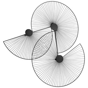 Art mural en métal noir en forme de roue, idéal pour la décoration de café, bar à café, restaurant et intérieurs à thème industriel, vente en gros en provenance d'Inde - Product Image 4
