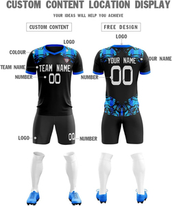 Tenues de football personnalisées de haute qualité à séchage rapide en polyester pour hommes, ensemble de maillots de football, service OEM personnalisé de haute technologie - Product Image 3