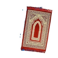 Tapis de prière personnalisé, tapis islamique musulman, tapis de prière épais, vente en gros, couleur unie, teint, tapis de prière islamique