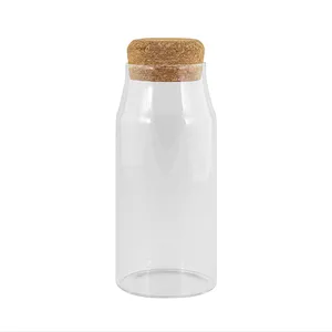 Bicchiere Personalizzato in Vetro Neptunium da 600ml con Tappo in Sughero e Accessori - Product Image 1