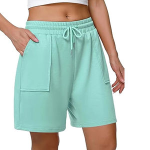 Shorts pour femmes, pantalons courts de qualité supérieure, molleton, coupe régulière, poids lourd, shorts lavés, molleton en coton, shorts bermuda - Product Image 4