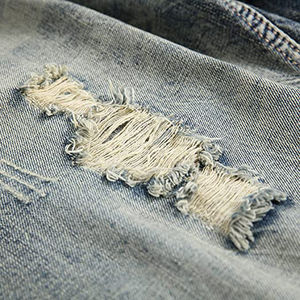 Shorts en jean droits respirants pour hommes, coupe confortable, streetwear décontracté, taille mi-haute, 100% coton, haute qualité pour les week-ends décontractés - Product Image 3