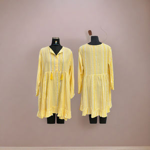 เสื้อคลุมแขนเต็มชนเผ่าอินเดียนแบบดั้งเดิมสำหรับผู้หญิงเสื้อผ้าฝ้ายแท้แบบลำลองสำหรับเทศกาลสวมใส่ทุกวัน - Product Image 3