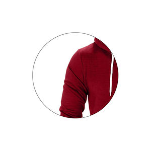 Pull-over à capuche personnalisé avec impression gaufrée pour hommes, sport d'hiver, usine XL, éponge française, technique de bouffée graphique, polaire - Product Image 3