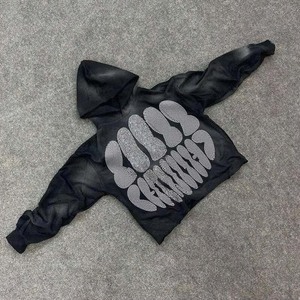 Vente en gros 100% coton polaire pull à capuche de haute qualité sweats lourds pour hommes avec logo personnalisé imprimé style à la mode - Product Image 3