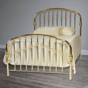 Lit en laiton de luxe, idéal pour les maisons modernes recherchant une élégance royale et un confort durable. - Product Image 3