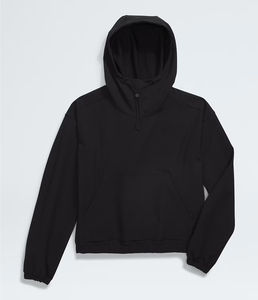 Sweats à capuche à manches longues à capuche respirante et extensible dans les quatre sens pour femmes avec poche kangourou - Product Image 6