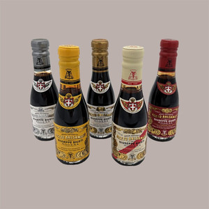 Juego de Regalo de Vinagre Balsámico Giusti, Caja con 5 Botellas de Madera de 100 ml, Set de Regalo Personal - Product Image 2