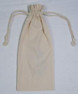 Sacs de rangement en coton biologique recyclable à cordon personnalisés pour cadeaux et artisanat - Pochettes de rangement imprimées à l'écran - Product Image 2