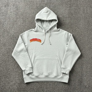 Sweats à capuche pour hommes 100% coton tendance, logo brodé imprimé en relief personnalisé, qualité supérieure, vêtements décontractés d'hiver, couleurs unies, basiques - Product Image 6