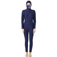 Nouveau design 2026 – Maillot de bain musulman à fermeture éclair, burkinis 2 pièces, ensemble complet avec hijab, pour femmes islamiques, service OEM, imprimé, coupe haute devant, pour adultes