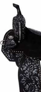 Alta demanda Premium Black Western Style Leather Horse Saddles con árbol de madera Indian Good Horse Saddles - Product Image 3