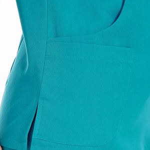 Uniformes hospitaliers d'été décontractés unisexe Derniers arrivages Maillots à manches courtes et fermeture éclair Pantalons Infirmières Scrubs Sets - Product Image 6