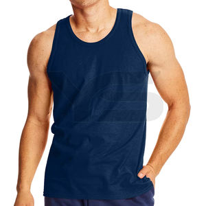 Camiseta sin mangas para hombre de marca personalizada de calidad superior Nuevo diseño Transpirable Casual Gym Fitness Top Color sólido a precio barato - Product Image 2