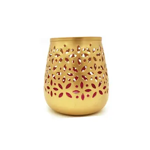 Bougeoir portable en acier inoxydable argenté fait à la main pour les fêtes et les occasions festives, décoration romantique en métal de haute qualité pour l'exportation - Product Image 2