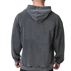 ชุดสตรีทแวร์ผ้าฝ้าย100% สำหรับผู้ชายโอเวอร์ไซส์ล้างเปล่า - Product Image 3