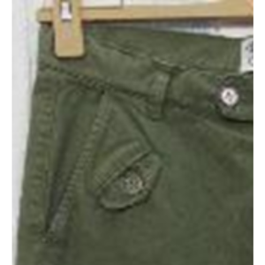 Pantalón Chino de Sarga 100% Algodón para Hombre, Tinte Liso, Acabado Melocotón, Bolsillo Trasero con Ribete, Logotipo en la Cintura, Hecho en BD - Product Image 3