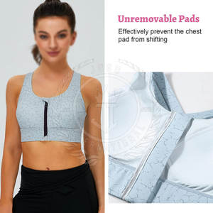 Soutien-gorge de sport pour femme, nouvelle conception, maintien élevé, tissu respirant, logo frontal, couleurs et tailles personnalisables - Product Image 5
