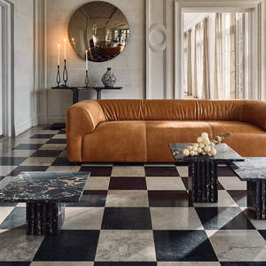 New Arrival Stone and Marble Accent <b>Tables</b> for Living Room Decor Luxury Stone and Marble Coffee <b>Tables</b> with <b>Storage</b> Stone - Product Image 4