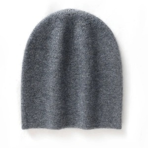 2025 nouveau hiver 100% chèvre cachemire tricoté couvre-chef femmes garder au chaud bonnet chapeau haute qualité solide décontracté couverture casquette Skullies - Product Image 1