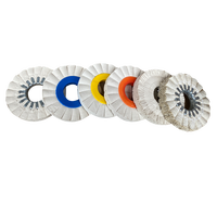 Prix usine Machine automatique lancer vent tissu roue coton polissage roue pli Air aile roue