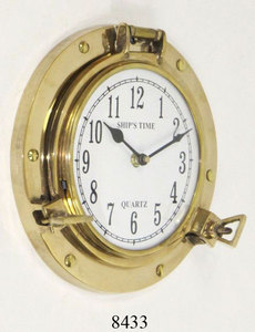 Brass Nautical Porthole <b>Clock</b> Exporter Elegant Brass Porthole <b>Clocks</b> Metal Crafts Wholesale Suppliers Indian - Product Image 4