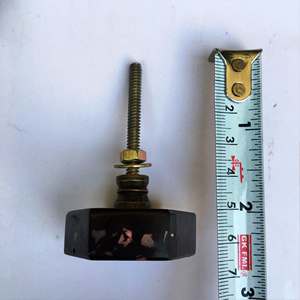 ลูกบิดหินอ่อนตกแต่งสีขาวและสีทองขนาดรูปร่างตามสั่งผลิตในอินเดีย - Product Image 3