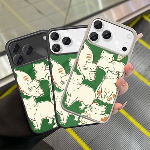 Custodia Magnetica Trasparente con Fiore di Giglio Blu per iPhone 17 16 15 14 13 12 Pro Max, Cover Trasparente in PMMA - Product Image 1