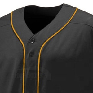 Camiseta de Béisbol con Cuello en V, Diseño Nuevo, Alta Calidad, Secado Rápido, Transpirable, 100% Poliéster, Colores Personalizados, Logotipo, Venta al por Mayor - Product Image 4