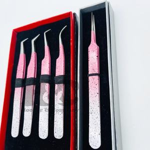 แหนบต่อขนตาโลโก้สินค้ามาใหม่แหนบสแตนเลสบรรจุฟรีโลโก้อย่างยั่งยืน - Product Image 3