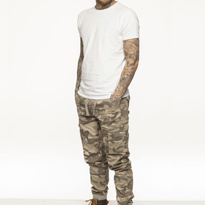 Pantalon cargo décontracté pour homme avec poches, taille élastique, respirant, 100% coton, personnalisable, provenance du Pakistan - Nouveauté - Product Image 5