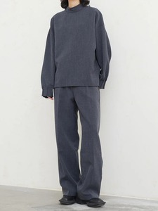 เสื้อสเวตเตอร์มีจีบกางเกงขากว้างสำหรับผู้หญิงชุดสูทสามชิ้นคอกลมแขนยาวแฟชั่นฤดูใบไม้ผลิฤดูใบไม้ร่วง2025 - Product Image 5