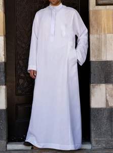 Ropa musulmana para hombre, vestido caftán islámico Thobe de Oriente Medio, túnicas árabes Abaya Dubai, OEM y etiqueta privada disponible, MOQ bajo - Product Image 2