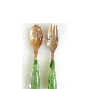 Ensemble de serveurs à salade en résine époxy unique et moderne Nouveau design Fait à la main Qualité supérieure Ensemble de serveurs à salade en résine pour le dîner à vendre - Product Image 2