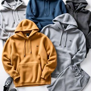 Sweat à capuche unisexe surdimensionné pour l'hiver, épais (350 GSM), en mélange polyester/coton écologique, respirant, doux et confortable - Product Image 6