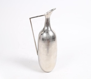 Bajo MOQ Aluminio Plata Tonos Florero Personalizado Fabricante Mayorista Proveedores Venta Directa de Fábrica - Product Image 1