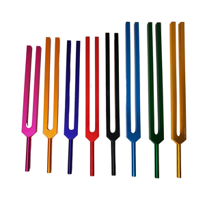 TUNING FORKS SET OF Chakra diapasón médico Aluminio Tuning Fork Acero inoxidable RTSIC - Product Image 6